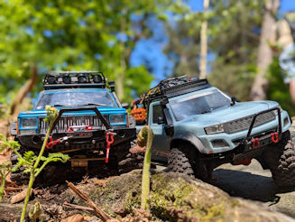 Portrait of two RC Crawlers